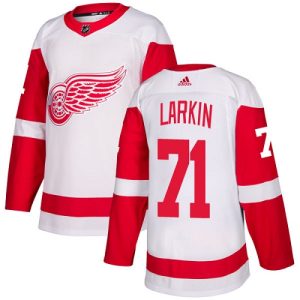 Herren Detroit Red Wings Eishockey Trikot Dylan Larkin #71 Authentic Weiß Auswärts